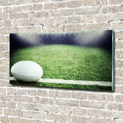 Quadro in vetro acrilico Palla da rugby