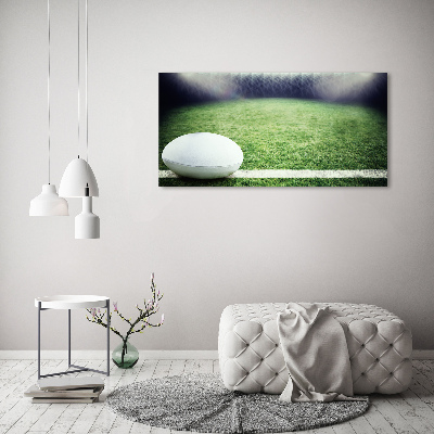 Quadro in vetro acrilico Palla da rugby