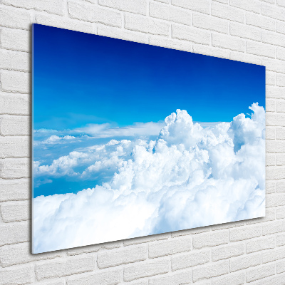 Quadro su vetro acrilico Nuvole viste dall'alto