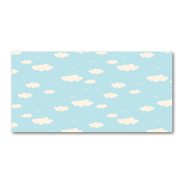 Quadro su vetro acrilico Nuvole