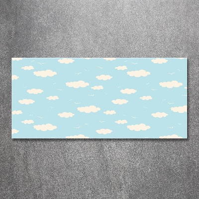 Quadro su vetro acrilico Nuvole