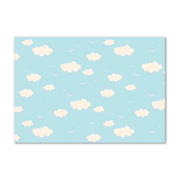 Quadro su vetro acrilico Nuvole