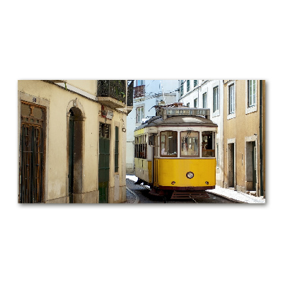 Quadro in vetro acrilico Tram da Lisbona