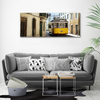 Quadro in vetro acrilico Tram da Lisbona