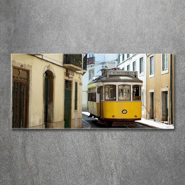 Quadro in vetro acrilico Tram da Lisbona
