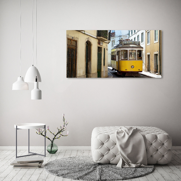 Quadro in vetro acrilico Tram da Lisbona