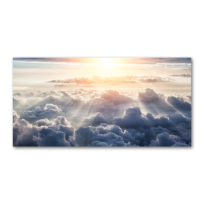 Quadro in vetro acrilico Nuvole viste dall'alto