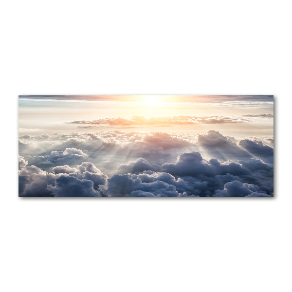 Quadro in vetro acrilico Nuvole viste dall'alto