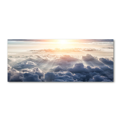 Quadro in vetro acrilico Nuvole viste dall'alto