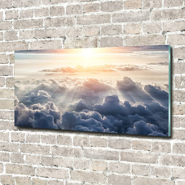 Quadro in vetro acrilico Nuvole viste dall'alto