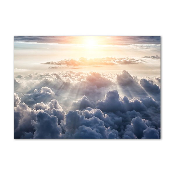 Quadro in vetro acrilico Nuvole viste dall'alto