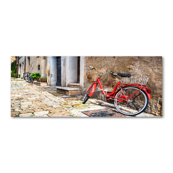 Quadro vetro acrilico Bicicletta rossa