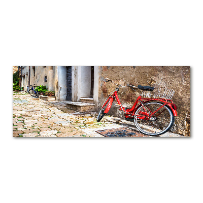 Quadro vetro acrilico Bicicletta rossa