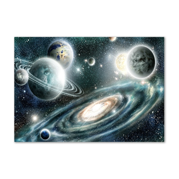 Quadro su vetro acrilico Sistema solare