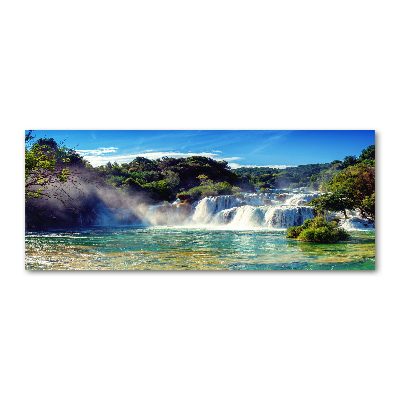 Quadro su vetro acrilico Cascate di Krka