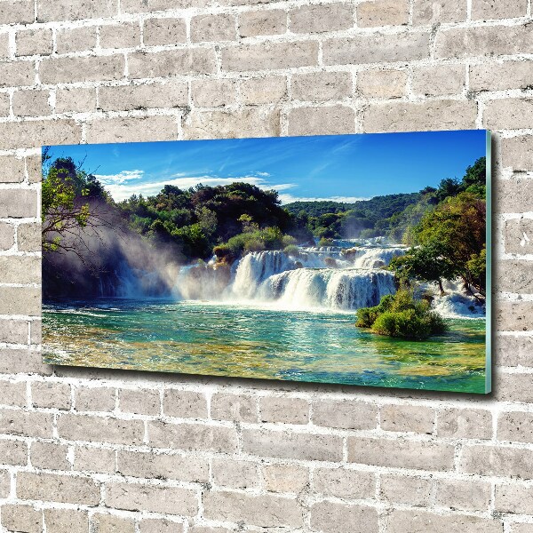 Quadro su vetro acrilico Cascate di Krka
