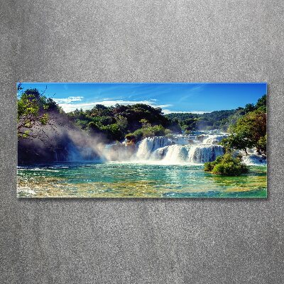 Quadro su vetro acrilico Cascate di Krka