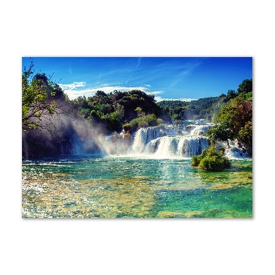 Quadro su vetro acrilico Cascate di Krka