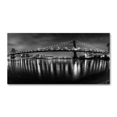 Quadro su vetro acrilico Manhattan di notte
