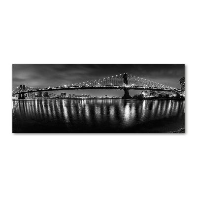 Quadro su vetro acrilico Manhattan di notte