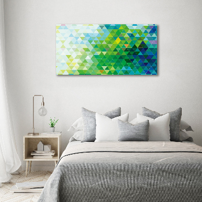 Quadro in vetro acrilico Triangoli astratti
