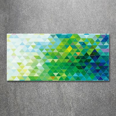 Quadro in vetro acrilico Triangoli astratti