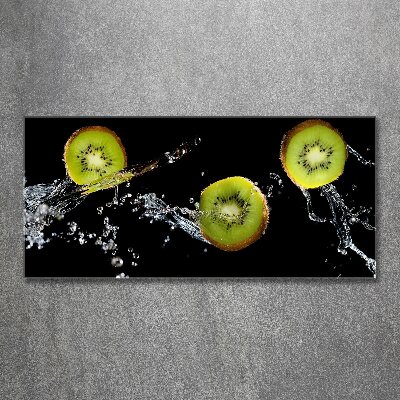 Quadro in vetro acrilico Kiwi e acqua
