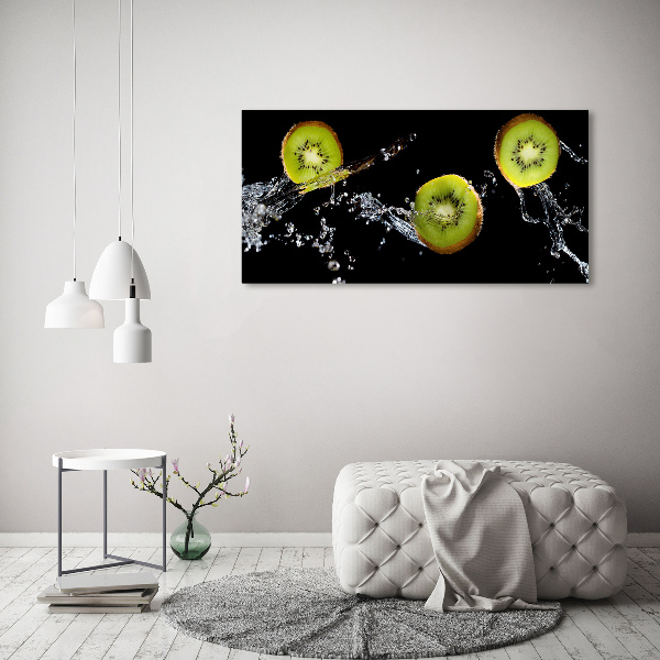 Quadro in vetro acrilico Kiwi e acqua