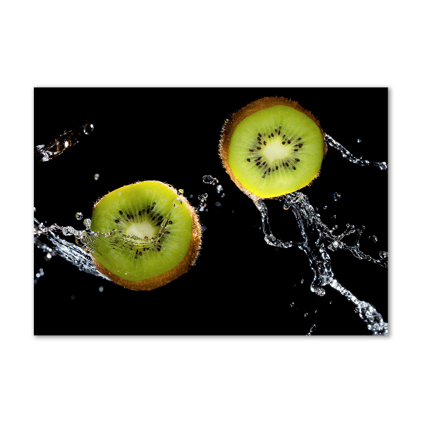 Quadro in vetro acrilico Kiwi e acqua