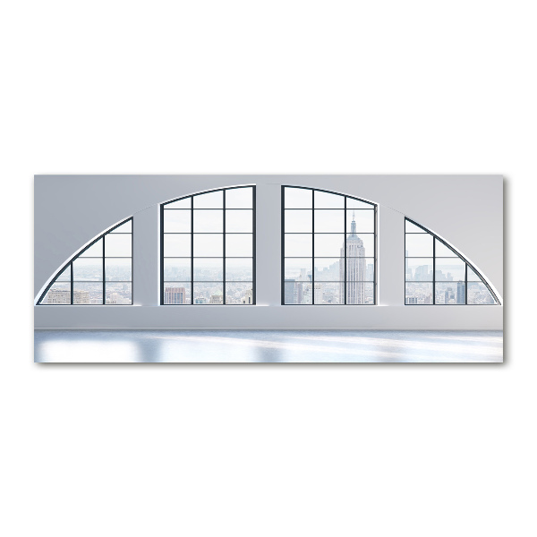 Quadro su vetro acrilico Interni spaziosi