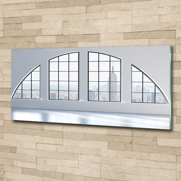 Quadro su vetro acrilico Interni spaziosi