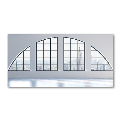 Quadro su vetro acrilico Interni spaziosi