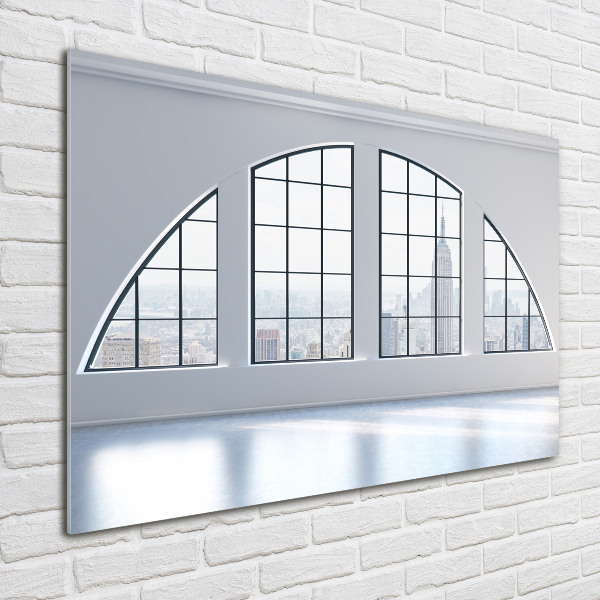 Quadro su vetro acrilico Interni spaziosi