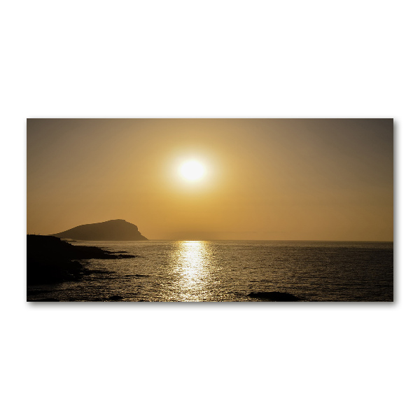 Quadro su vetro acrilico Mare al tramonto