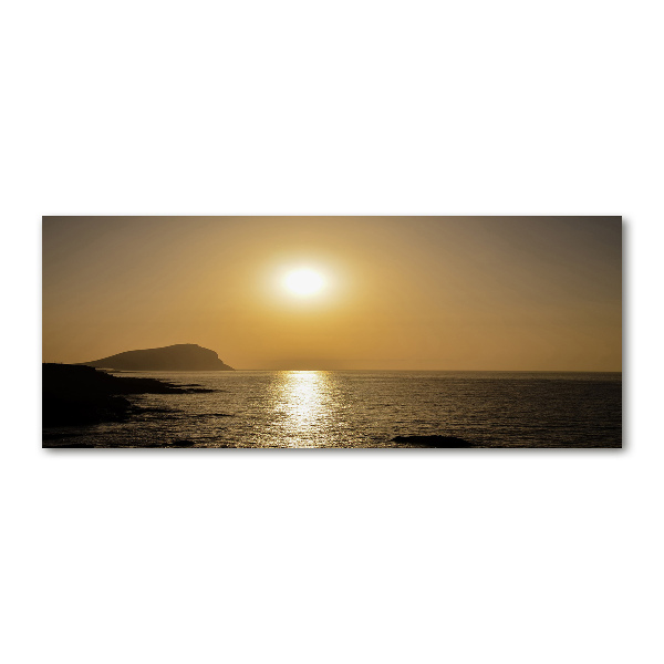 Quadro su vetro acrilico Mare al tramonto