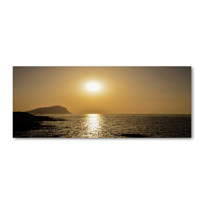 Quadro su vetro acrilico Mare al tramonto