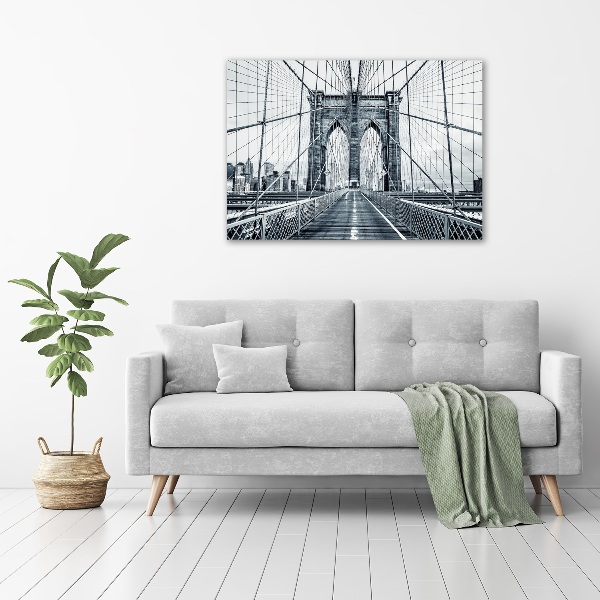 Quadro vetro acrilico Ponte di Brooklyn