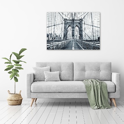 Quadro vetro acrilico Ponte di Brooklyn
