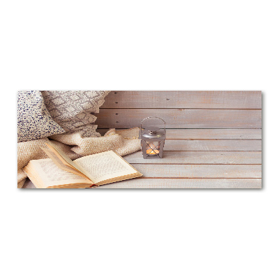 Quadro vetro acrilico Rilassarsi con un libro