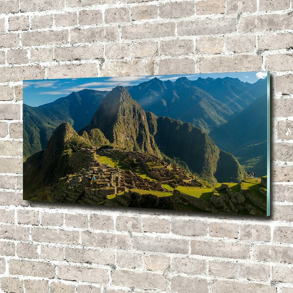 Quadro in vetro acrilico Rovine di Machu Picchu