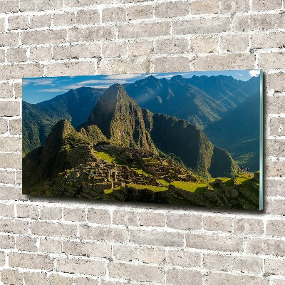 Quadro in vetro acrilico Rovine di Machu Picchu