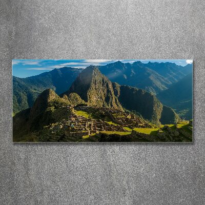 Quadro in vetro acrilico Rovine di Machu Picchu