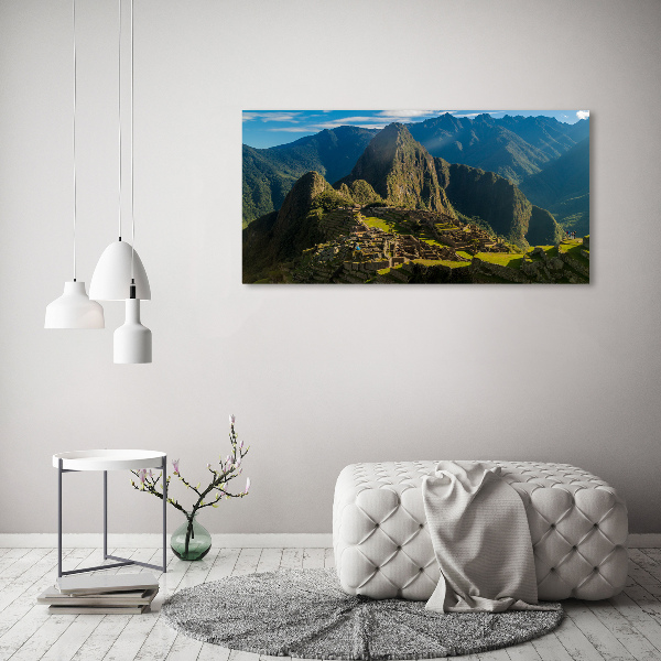 Quadro in vetro acrilico Rovine di Machu Picchu