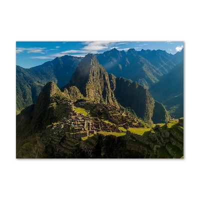 Quadro in vetro acrilico Rovine di Machu Picchu