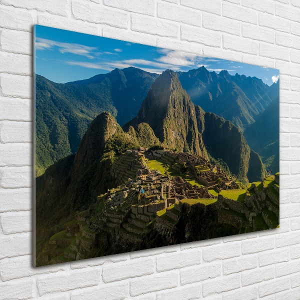 Quadro in vetro acrilico Rovine di Machu Picchu
