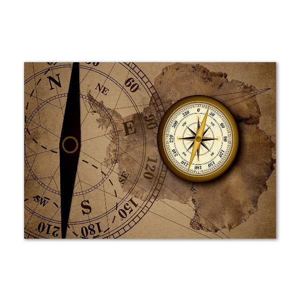 Quadro in vetro acrilico Bussola