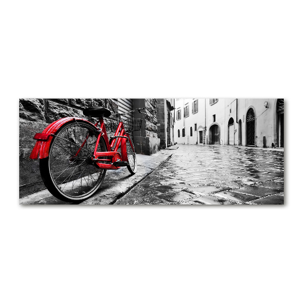 Quadro su vetro acrilico Bicicletta rossa