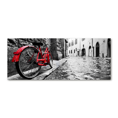 Quadro su vetro acrilico Bicicletta rossa