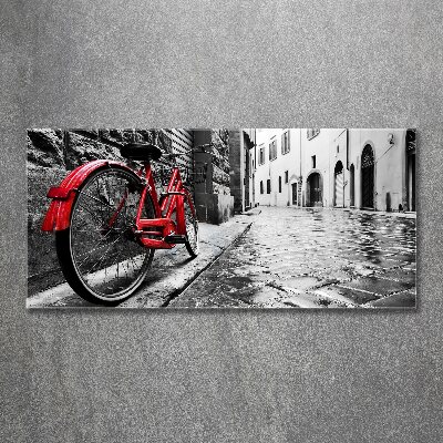 Quadro su vetro acrilico Bicicletta rossa