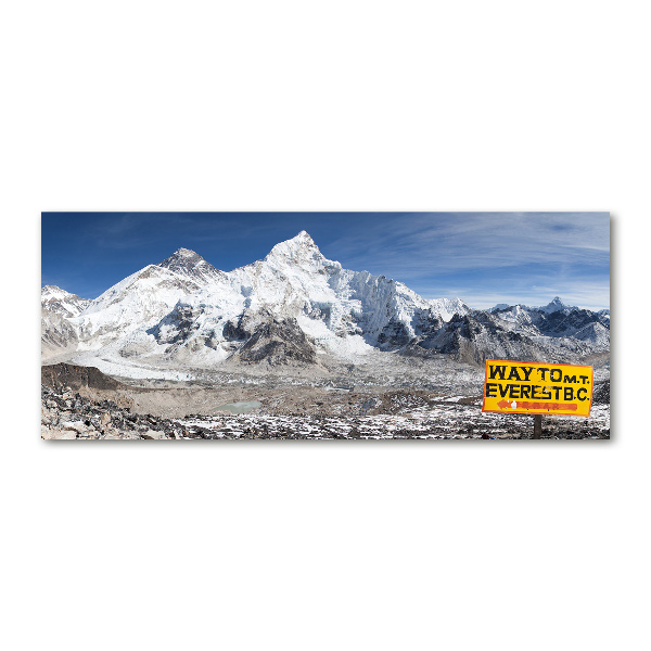Quadro in vetro acrilico Monte Everest